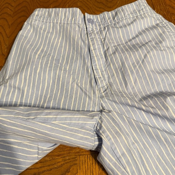 Marimekko x Uniqlo Elastic Waist High Rise Striped Pants Blue White Sz S Casual - Picture 6 of 15